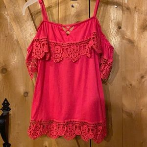 No Boundaries M (7-9) Pink Tank top